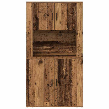vidaXL Highboard Old Wood 80 x 33 x 150 cm Engineered Wood