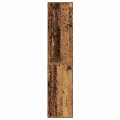 vidaXL Highboard Old Wood 80 x 33 x 150 cm Engineered Wood