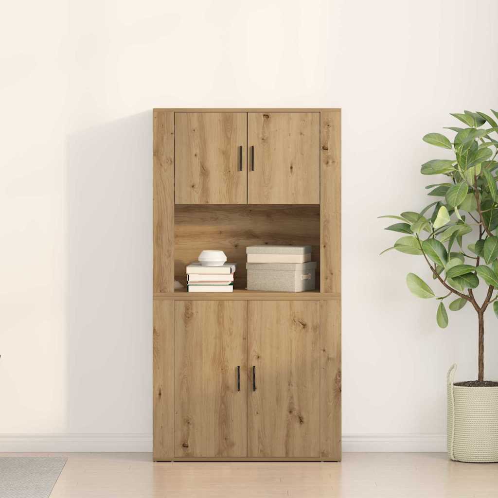 vidaXL Highboard Artisan Oak 80 x 33 x 150 cm Engineered Wood