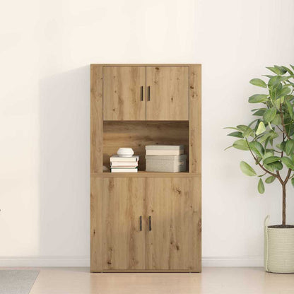 vidaXL Highboard Artisan Oak 80 x 33 x 150 cm Engineered Wood