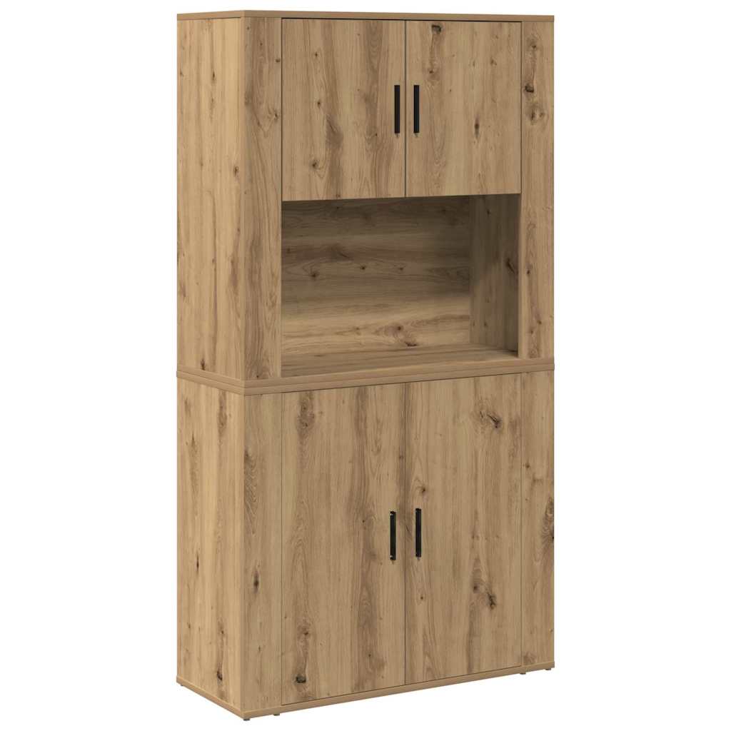 vidaXL Highboard Artisan Oak 80 x 33 x 150 cm Engineered Wood