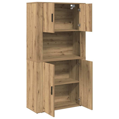 vidaXL Highboard Artisan Oak 80 x 33 x 150 cm Engineered Wood