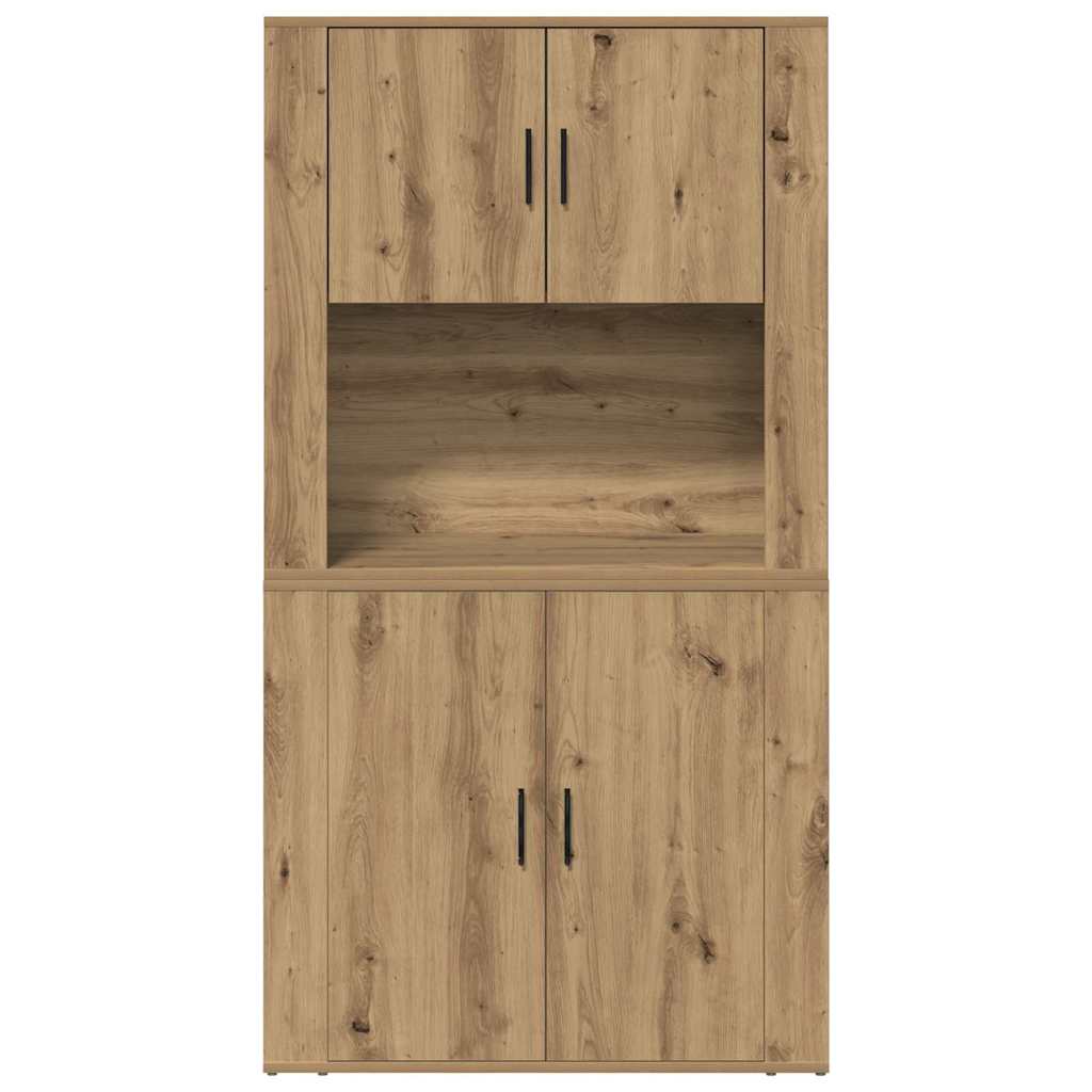 vidaXL Highboard Artisan Oak 80 x 33 x 150 cm Engineered Wood