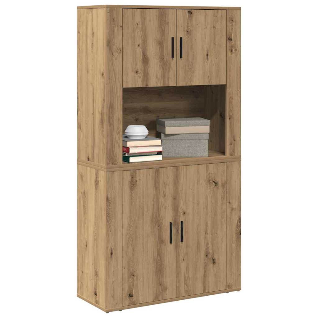 vidaXL Highboard Artisan Oak 80 x 33 x 150 cm Engineered Wood