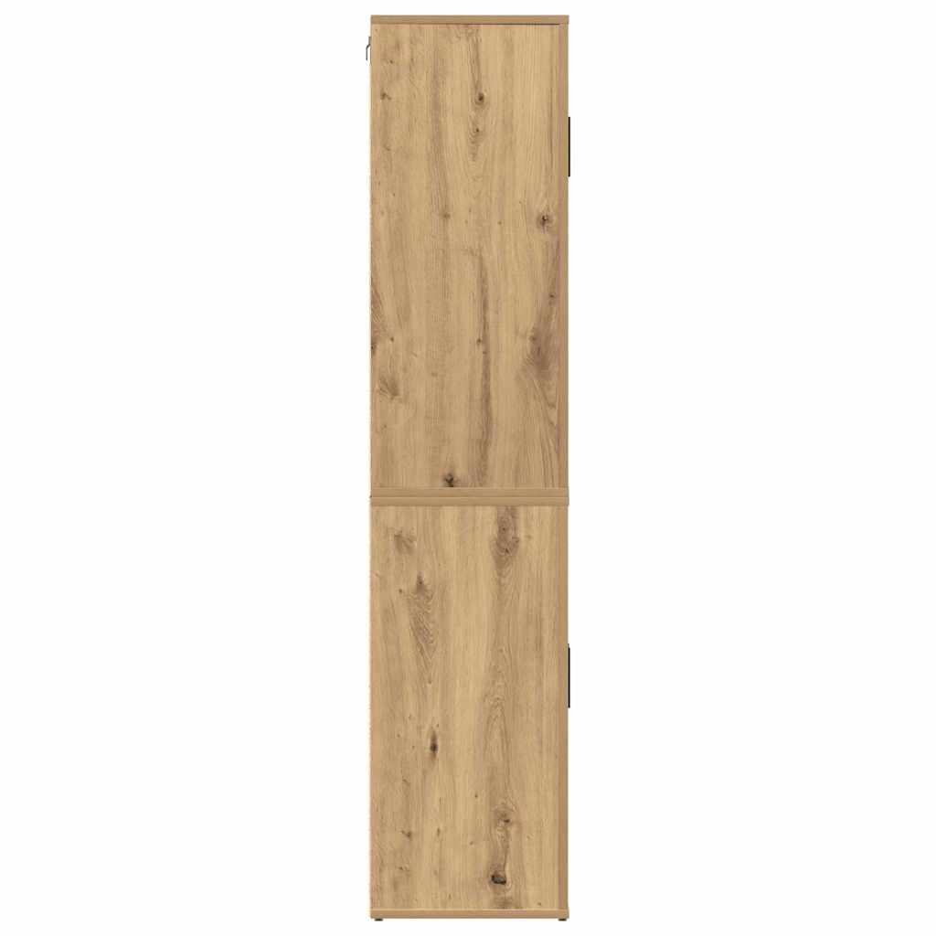 vidaXL Highboard Artisan Oak 80 x 33 x 150 cm Engineered Wood