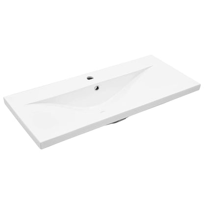 vidaXL Bathroom Furniture Set 3 pcs Black Oak Engineered Wood