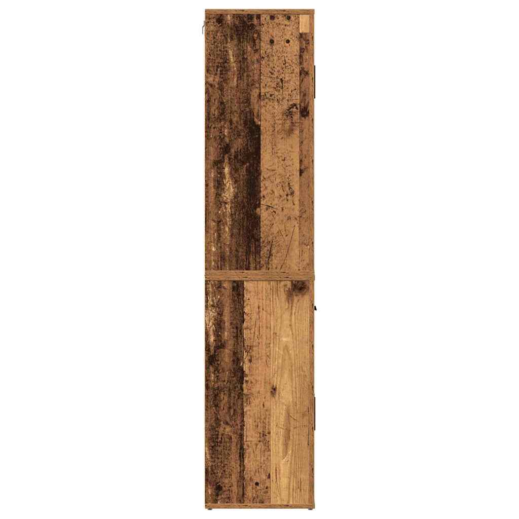 vidaXL Highboard with Drawer Old wood 80 x 33 x 150 cm Engineered wood