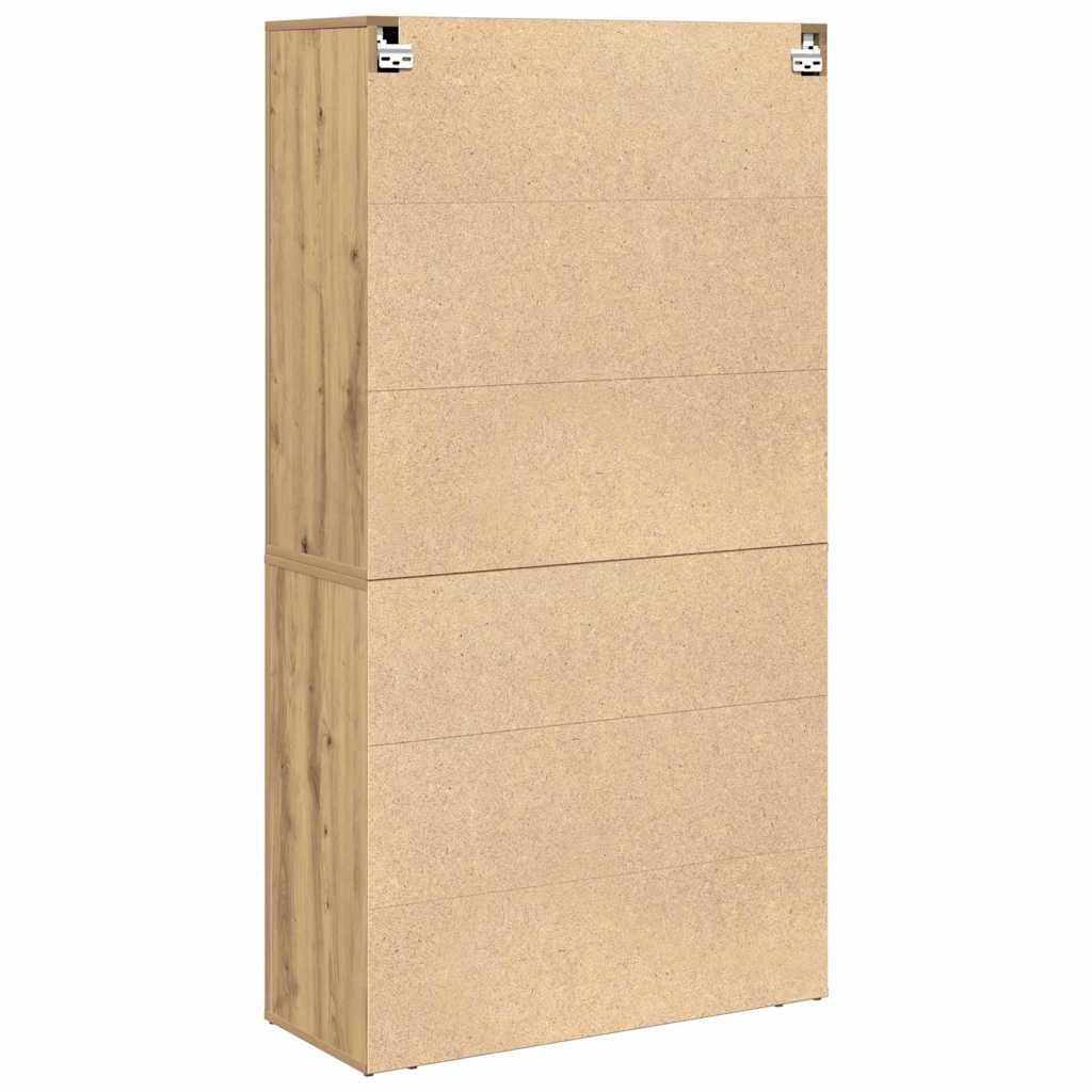vidaXL Highboard Artisan oak 80 x 33 x 150 cm Engineered wood