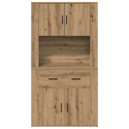 vidaXL Highboard Artisan oak 80 x 33 x 150 cm Engineered wood