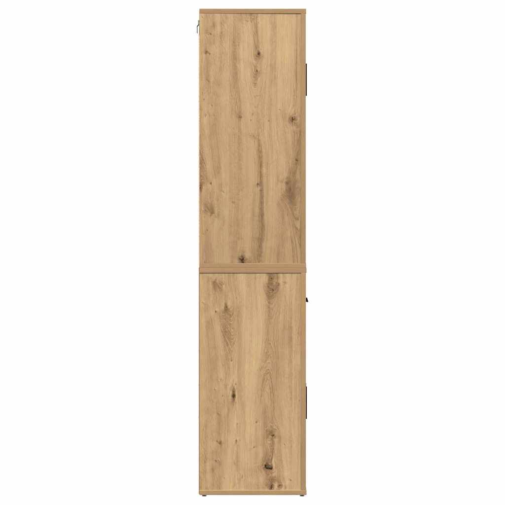 vidaXL Highboard Artisan oak 80 x 33 x 150 cm Engineered wood