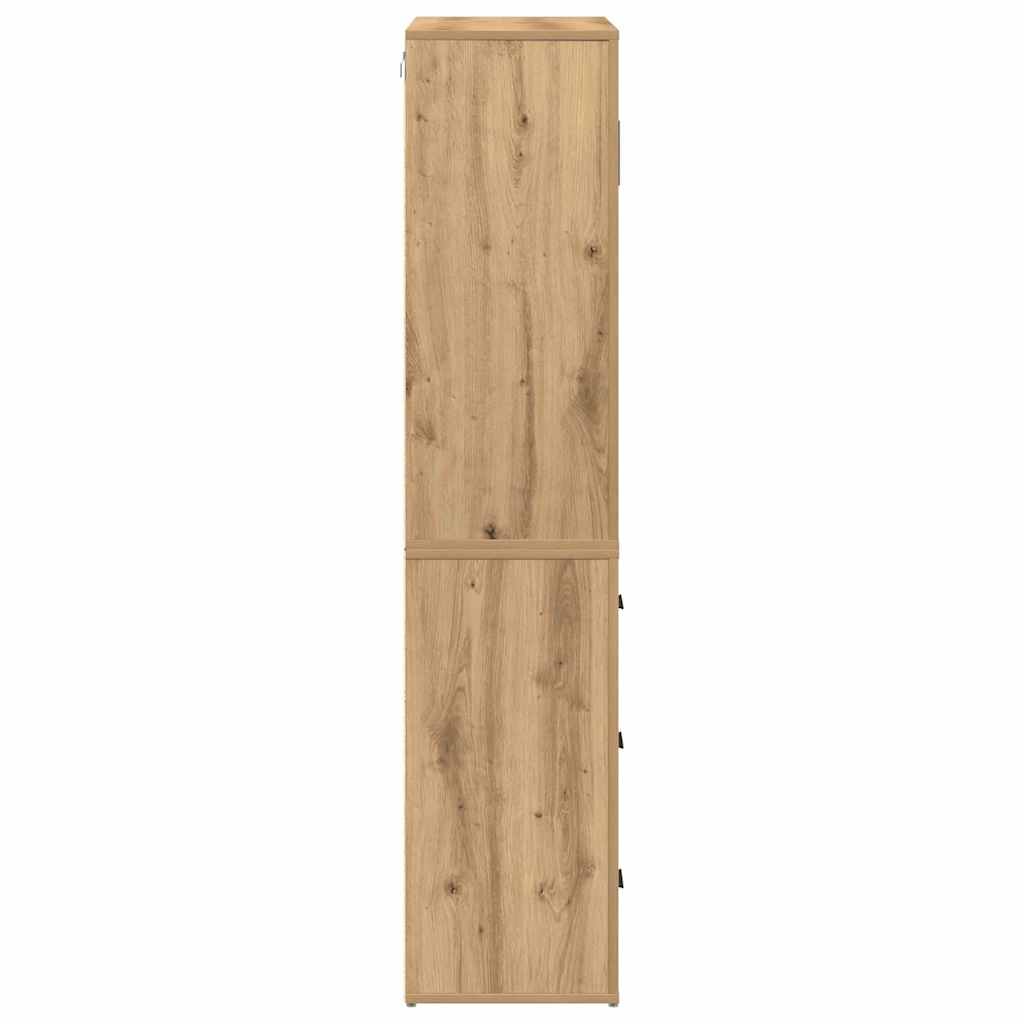 vidaXL Highboard Artisan Oak 80 x 33 x 150 cm Engineered Wood