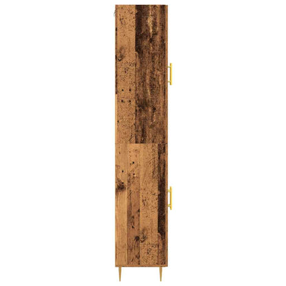vidaXL Highboard 2 pcs Old Wood Engineered Wood