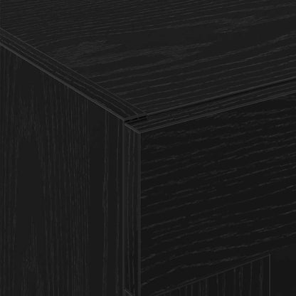 vidaXL Highboard 2 pcs Black oak 69.5 x 34 x 180 cm Engineered Wood