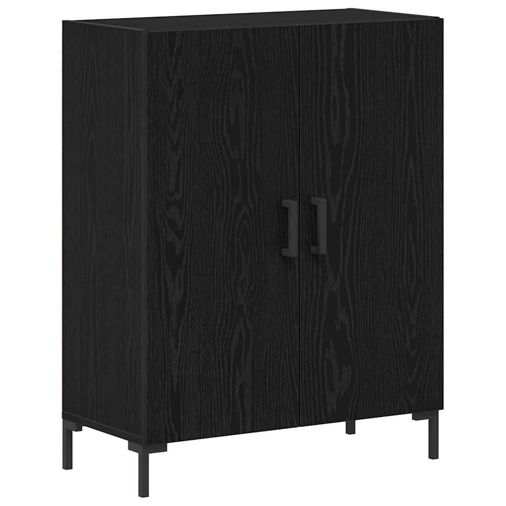 vidaXL Highboard 2 pcs Black oak 69.5 x 34 x 180 cm Engineered Wood