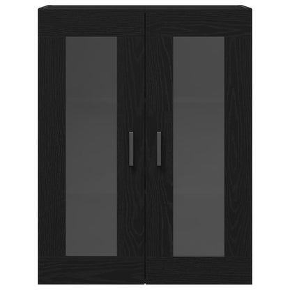 vidaXL Highboard 2 pcs Black oak 69.5 x 34 x 180 cm Engineered Wood