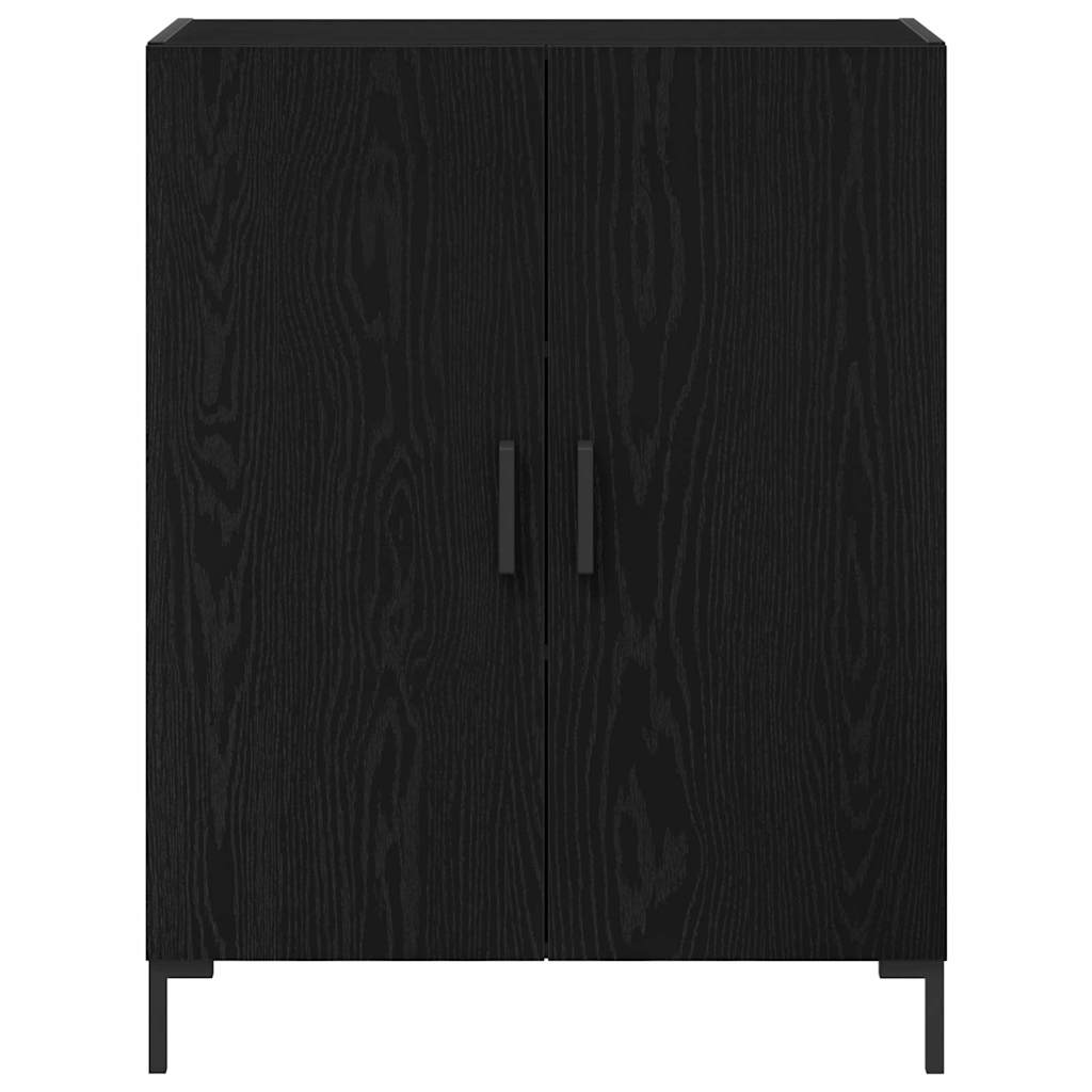 vidaXL Highboard 2 pcs Black oak 69.5 x 34 x 180 cm Engineered Wood