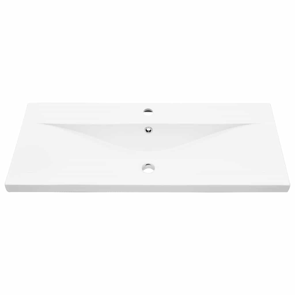 vidaXL Bathroom Furniture Set 4 pcs Black Oak Engineered Wood