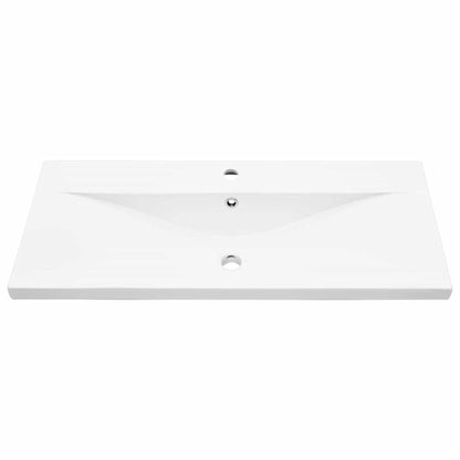 vidaXL Bathroom Furniture Set 4 pcs Black Oak Engineered Wood