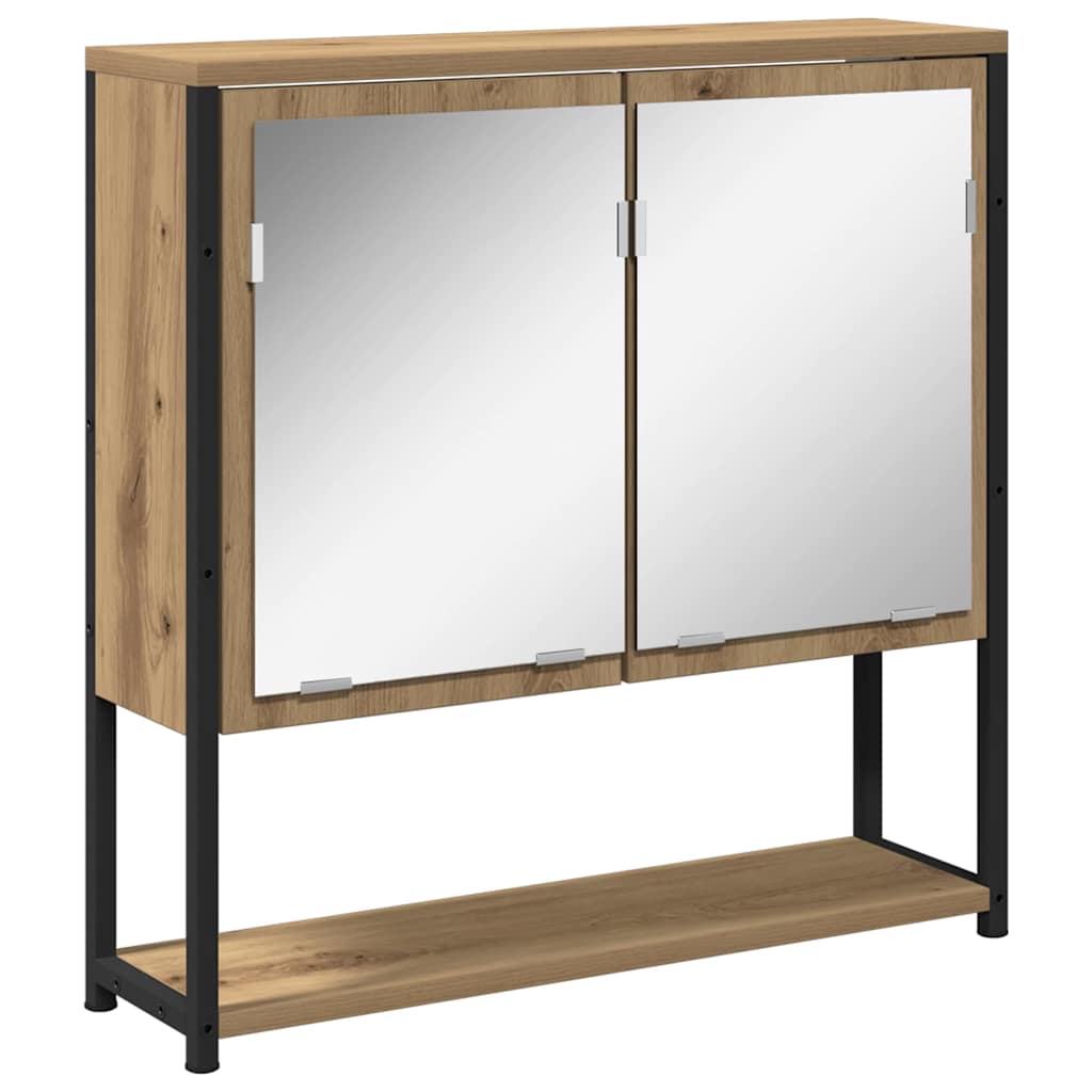 vidaXL Bathroom Furniture Set 3 pcs Artisan Oak Engineered Wood