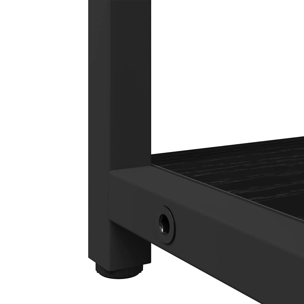 vidaXL Bathroom Furniture Set 3 pcs Black Oak Engineered Wood