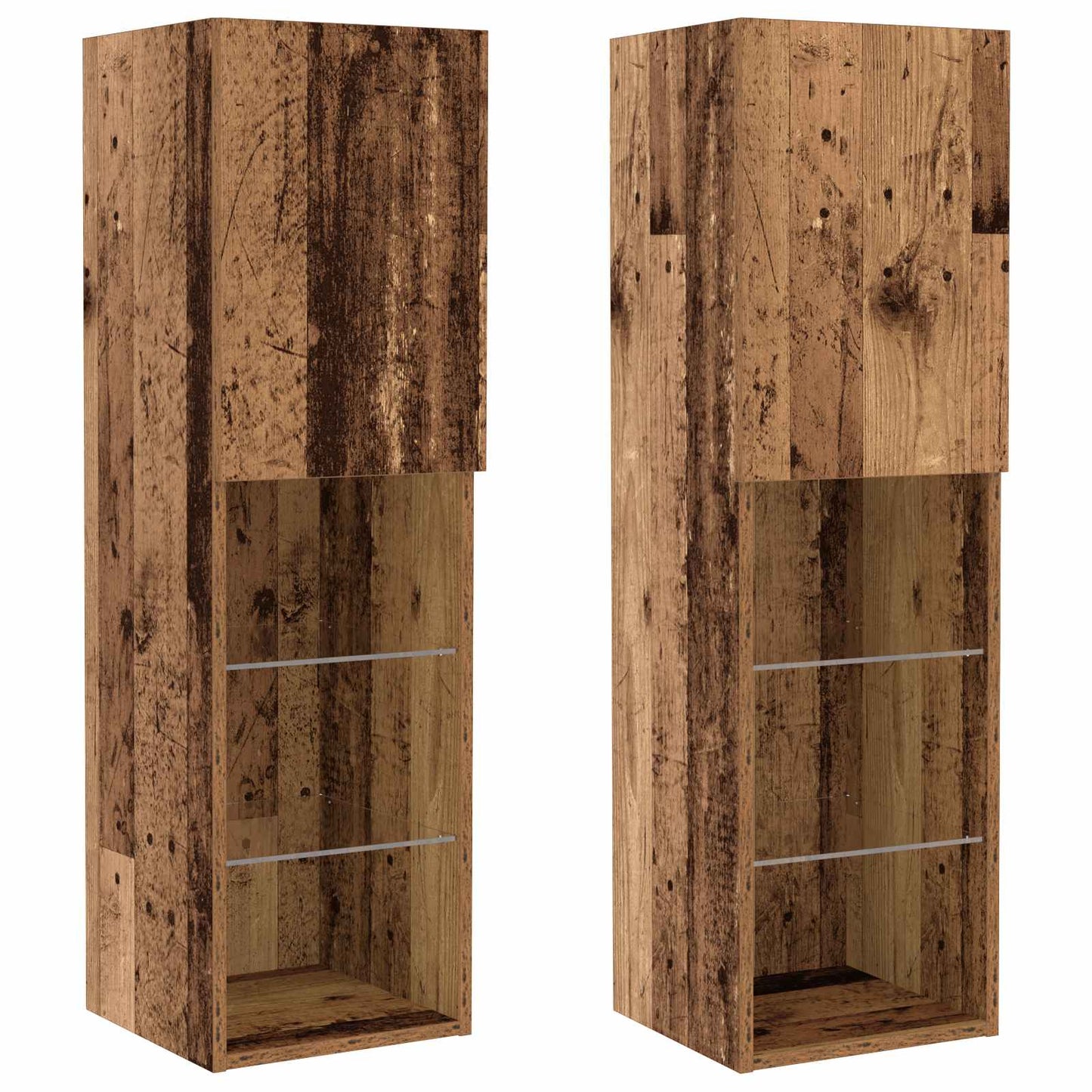 vidaXL TV Cabinet Set Wall-mounted 6 pcs Old wood Engineered wood