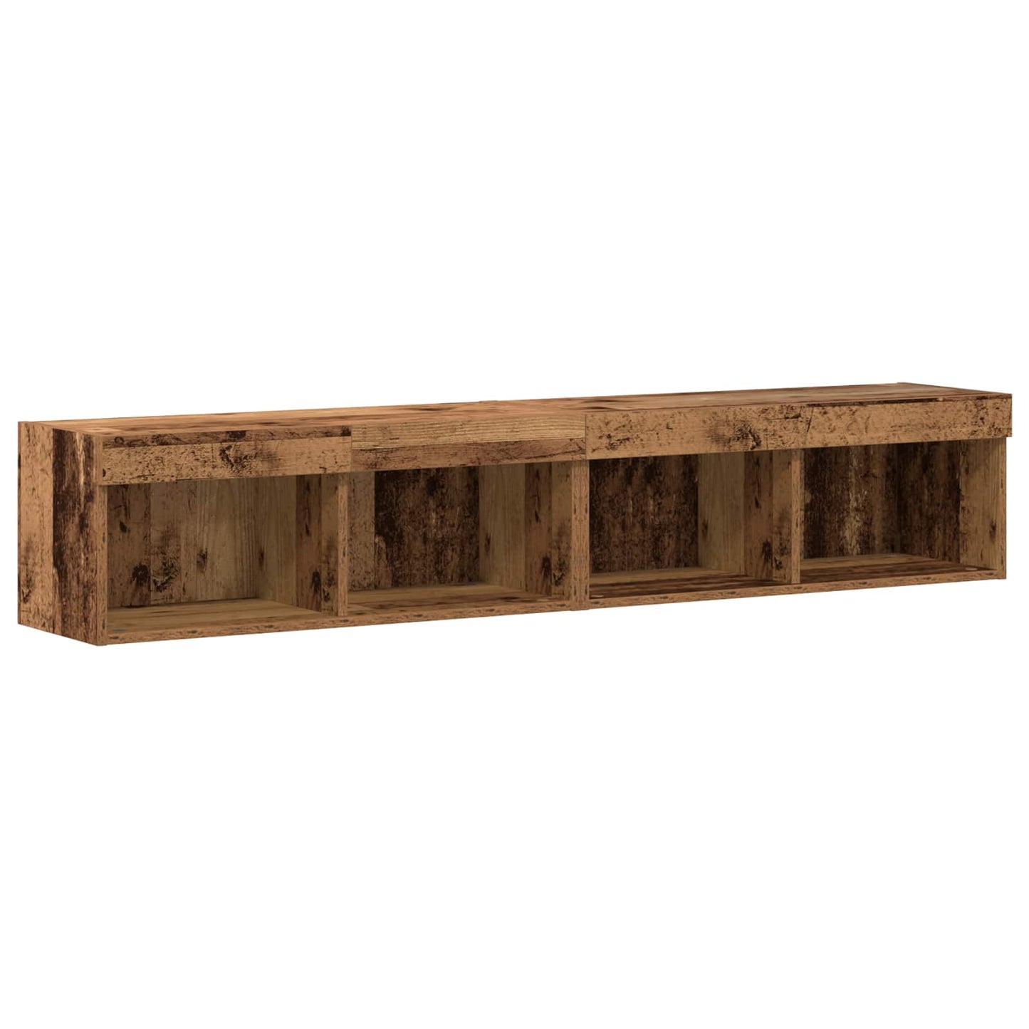 vidaXL TV Cabinet Set Wall-mounted 6 pcs Old wood Engineered wood
