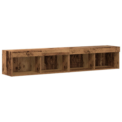 vidaXL TV Cabinet Set Wall-mounted 6 pcs Old wood Engineered wood