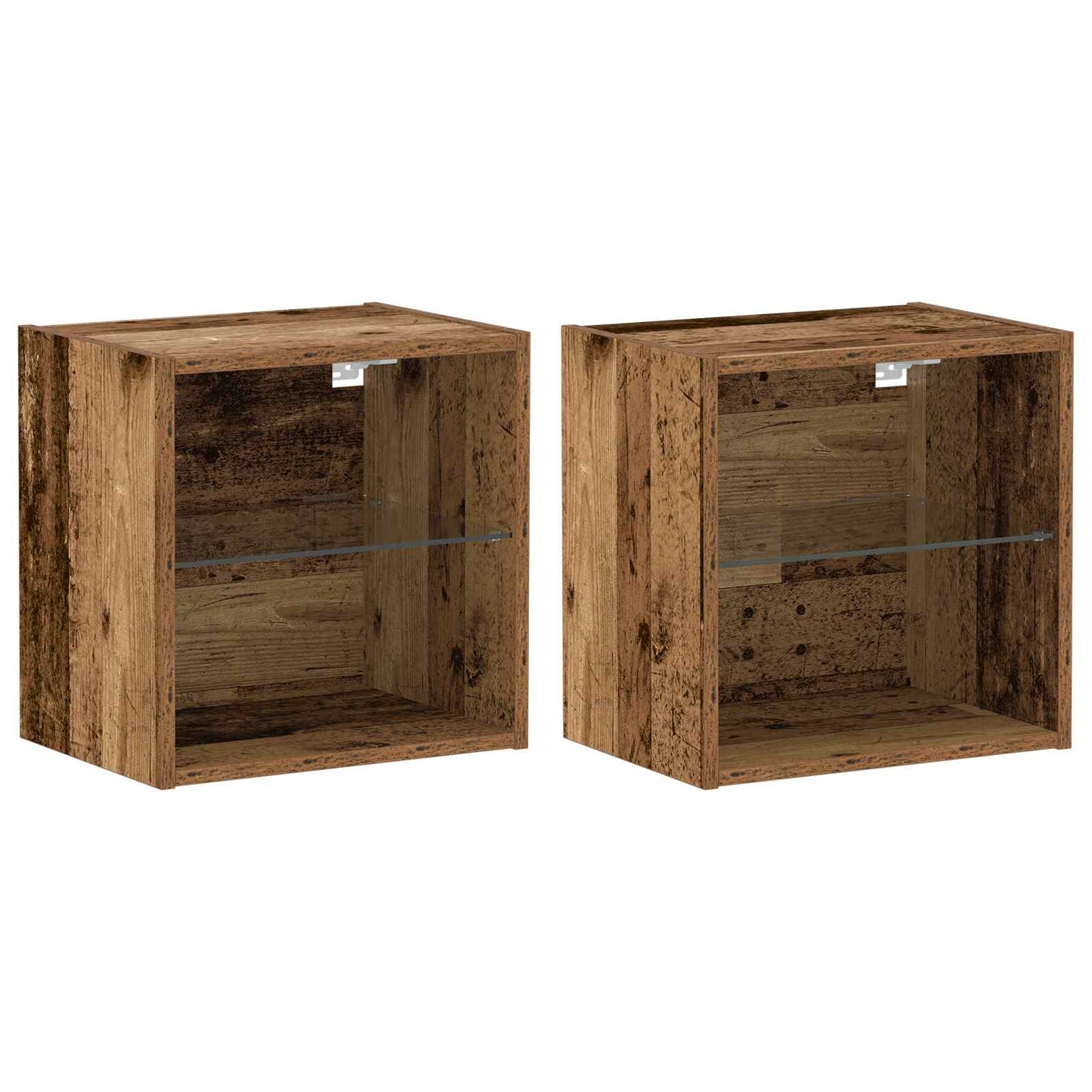 vidaXL TV Cabinet Set Wall-mounted 8 pcs Old wood Engineered wood