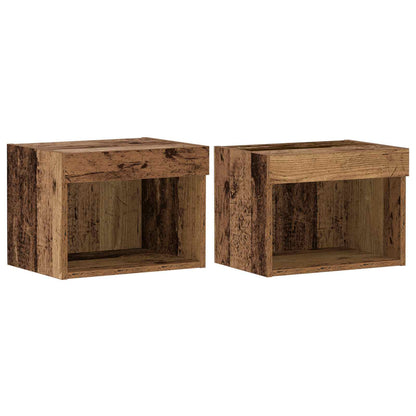 vidaXL TV Cabinet Set Wall-mounted 8 pcs Old wood Engineered wood