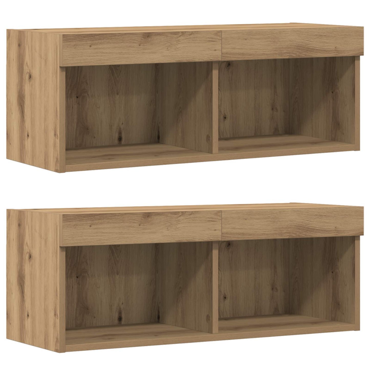vidaXL TV Cabinet Set 8 pcs Artisan oak Engineered wood