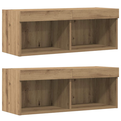 vidaXL TV Cabinet Set 8 pcs Artisan oak Engineered wood