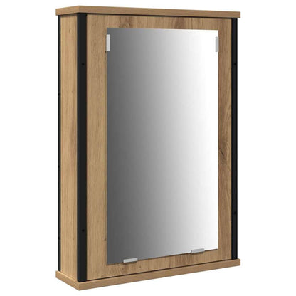 vidaXL Bathroom Vanity Units with Shelf 3 pcs Brown Engineered wood