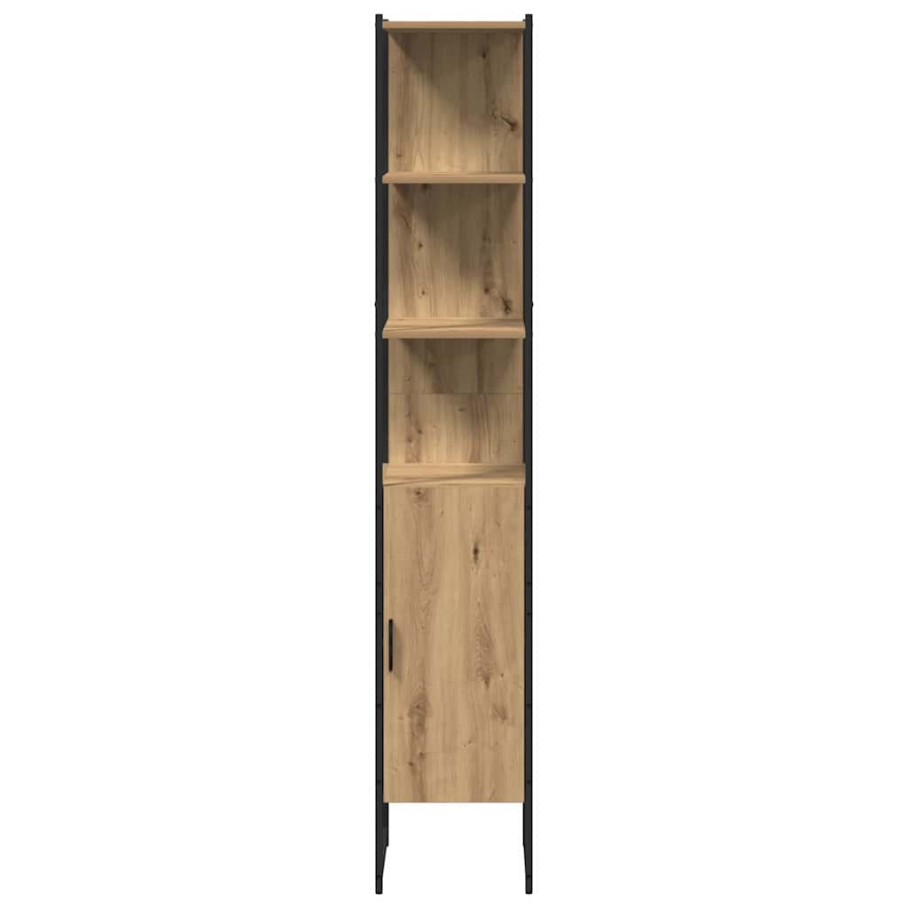 vidaXL Bathroom Furniture Set 3 pcs Artisan Oak Engineered Wood