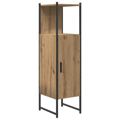 vidaXL Bathroom Furniture Set with Door 4 pcs Brown 33 x 33 x 185.5 cm