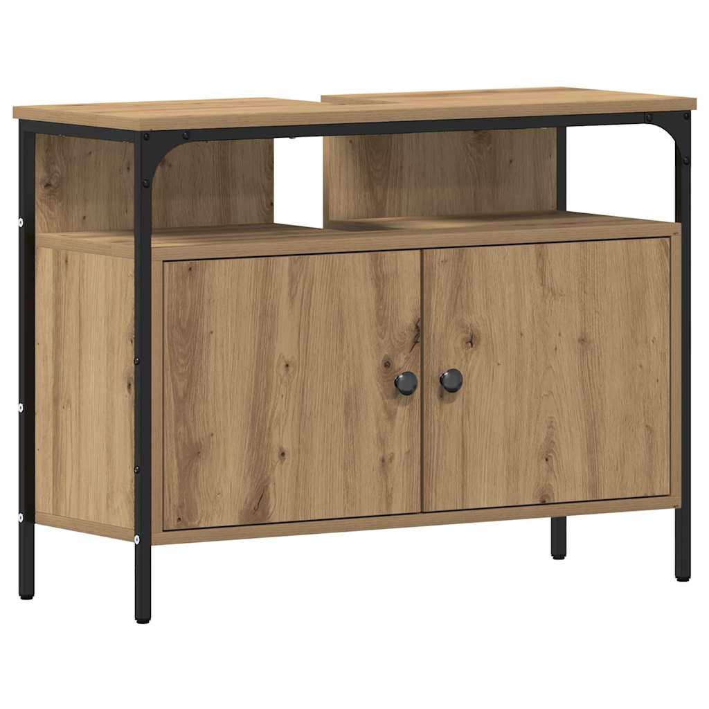 vidaXL Bathroom Furniture Set 4 pcs Artisan Oak Engineered Wood