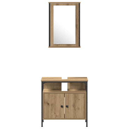 vidaXL Bathroom Furniture Set 4 pcs Artisan oak Engineered wood