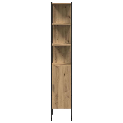 vidaXL Bathroom Furniture Set with Shelf 4 pcs Brown Engineered wood