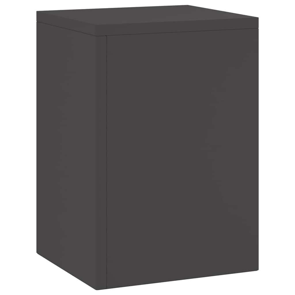 vidaXL Plant Stand 2 pcs Black 24 x 24 x 35 cm Steel