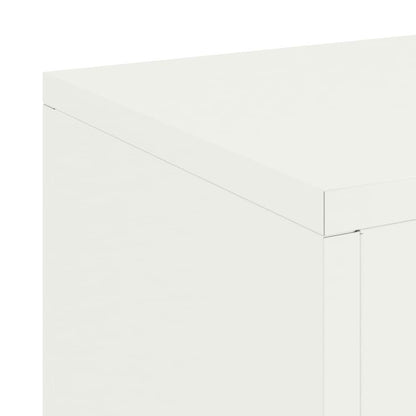 vidaXL Plant Stand 2 pcs White 24 x 24 x 35 cm Steel