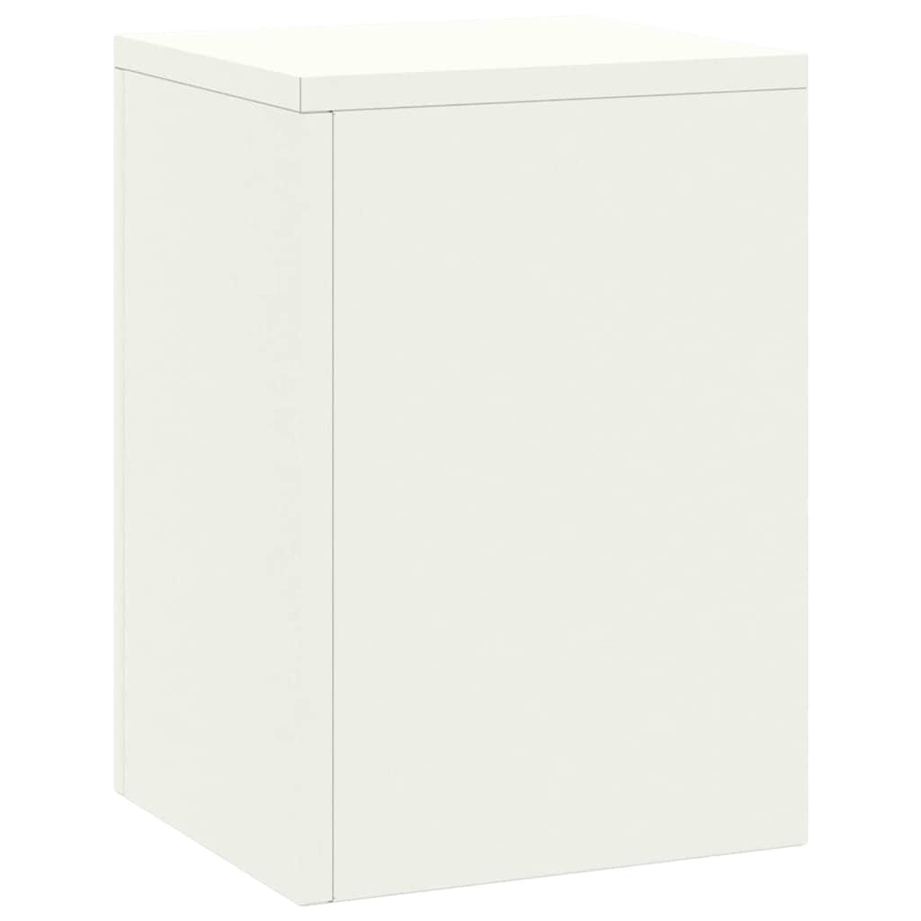 vidaXL Plant Stand 2 pcs White 24 x 24 x 35 cm Steel