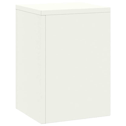 vidaXL Plant Stand 2 pcs White 24 x 24 x 35 cm Steel