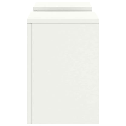 vidaXL Plant Stand 2 pcs White 24 x 24 x 35 cm Steel