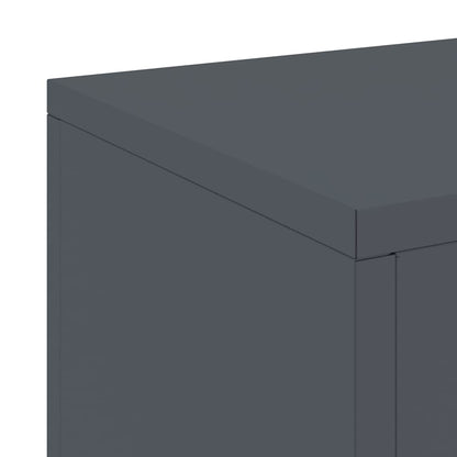 vidaXL Plant Stand 2 pcs Anthracite 24 x 24 x 35 cm Steel