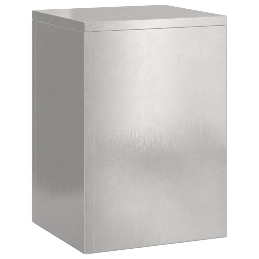 vidaXL Plant Stand 2 pcs Silver 24 x 24 x 35 cm Stainless steel