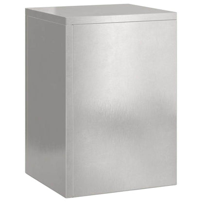 vidaXL Plant Stand 2 pcs Silver 24 x 24 x 35 cm Stainless steel