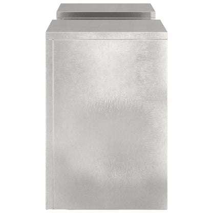 vidaXL Plant Stand 2 pcs Silver 24 x 24 x 35 cm Stainless steel