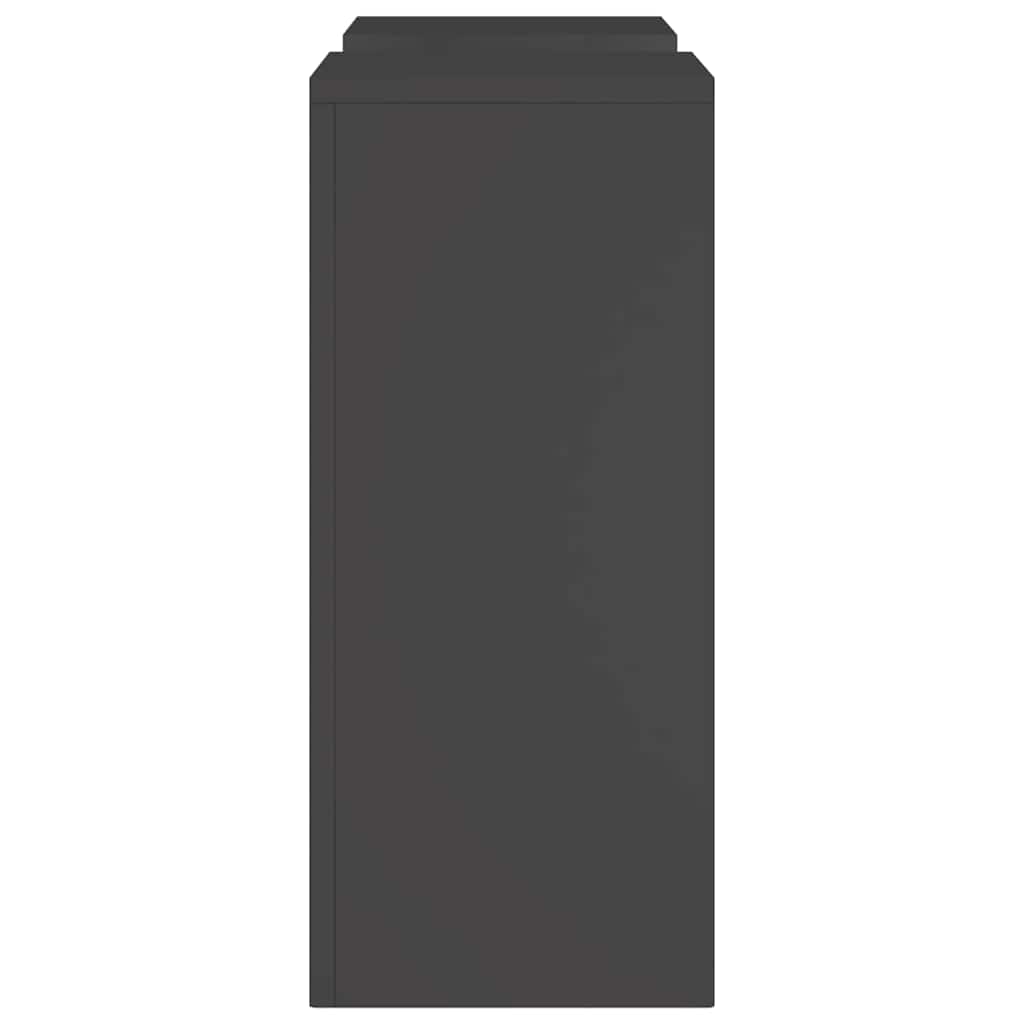 vidaXL Plant Stand 2 pcs Black 24 x 24 x 55 cm Steel