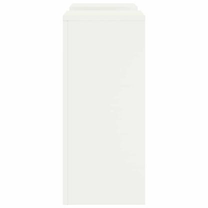 vidaXL Plant Stand 2 pcs White 24 x 24 x 55 cm Steel