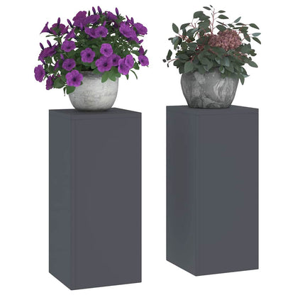 vidaXL Plant Stand 2 pcs Anthracite 24 x 24 x 55 cm Steel