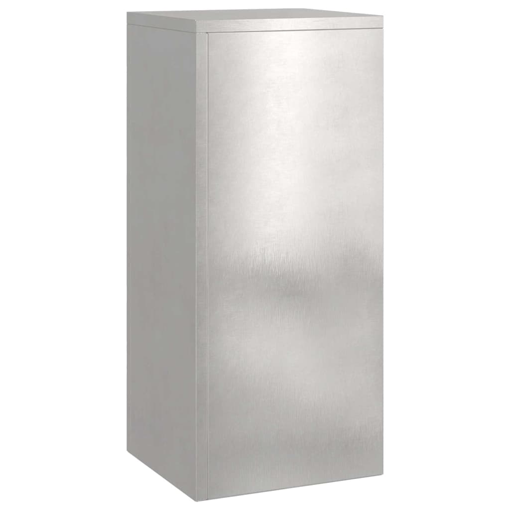 vidaXL Plant Stand 2 pcs Silver 24 x 24 x 55 cm Stainless steel